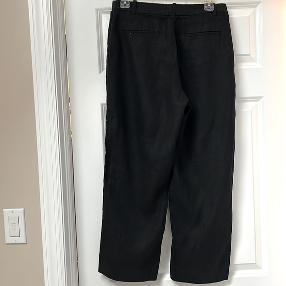 J. CREW Linen Black Pants Size 2 - Picture 3 of 8